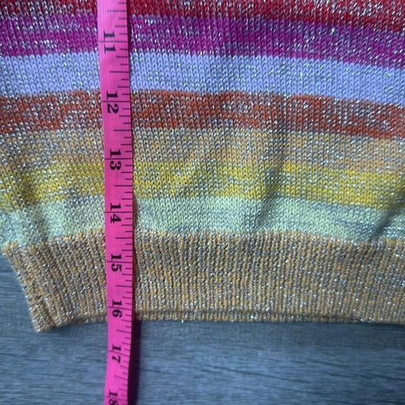 NEW SUNSET CROP SWEATER TOP SMALL - Picture 9 of 9